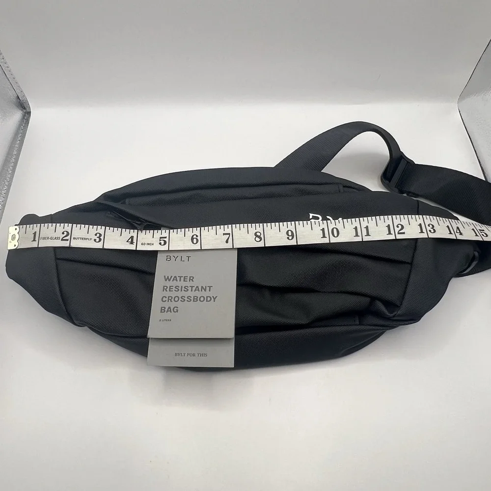 BYLT Water Resistant Crossbody Bag One Size Black Outdoor Gorpcore Travel Casual